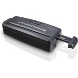 Hama Documentvernietiger „Mini S6” (documentversnipperaar 6 vellen 80 g) (80 g), papierversnipperaar, veiligheidshredder P1, 72 dB, M/A Auto, retourfunctie, retourfunctie, past op papiermanden) zwart