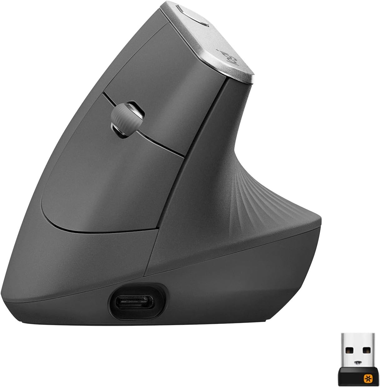 Logitech MX Vertical Ergonomische Muis - Draadloos - Zwart