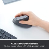 Logitech MX Vertical Ergonomische Muis - Draadloos - Zwart