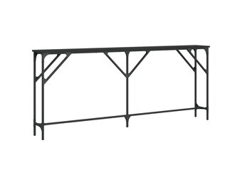 vidaXL Wandtafel 180x23x75 cm bewerkt hout zwart