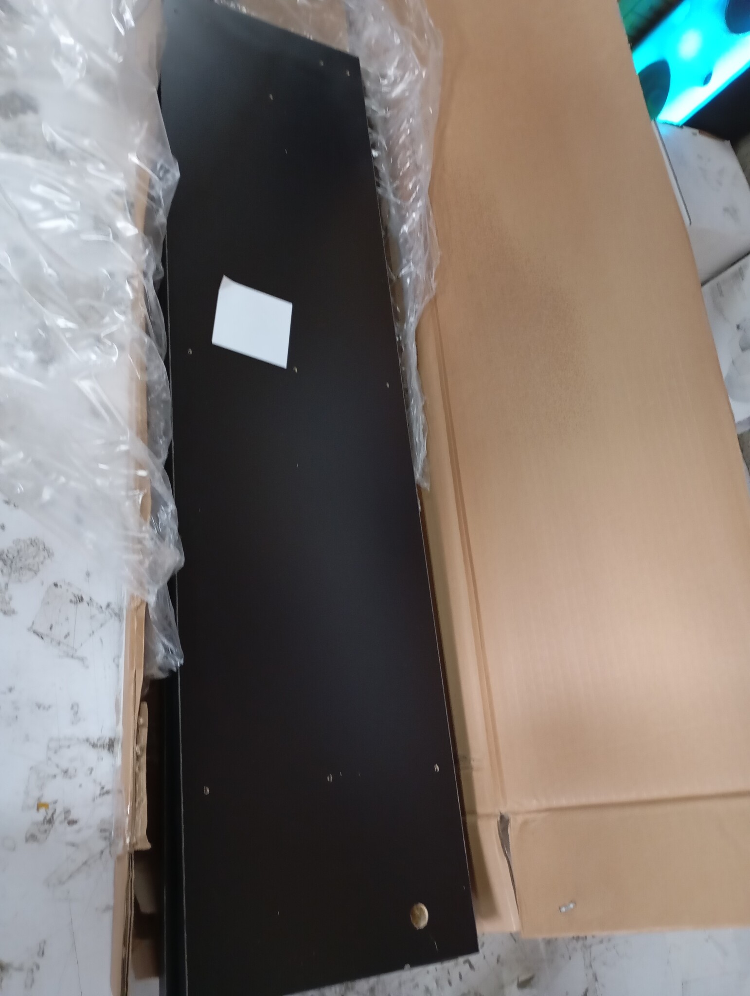 vidaXL Wandtafel 180x23x75 cm bewerkt hout zwart