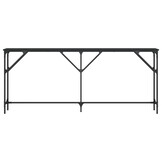 vidaXL Wandtafel 180x23x75 cm bewerkt hout zwart