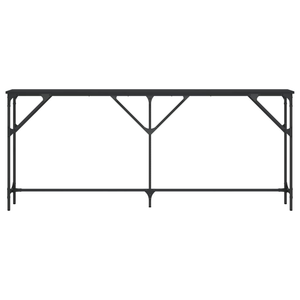 vidaXL Wandtafel 180x23x75 cm bewerkt hout zwart