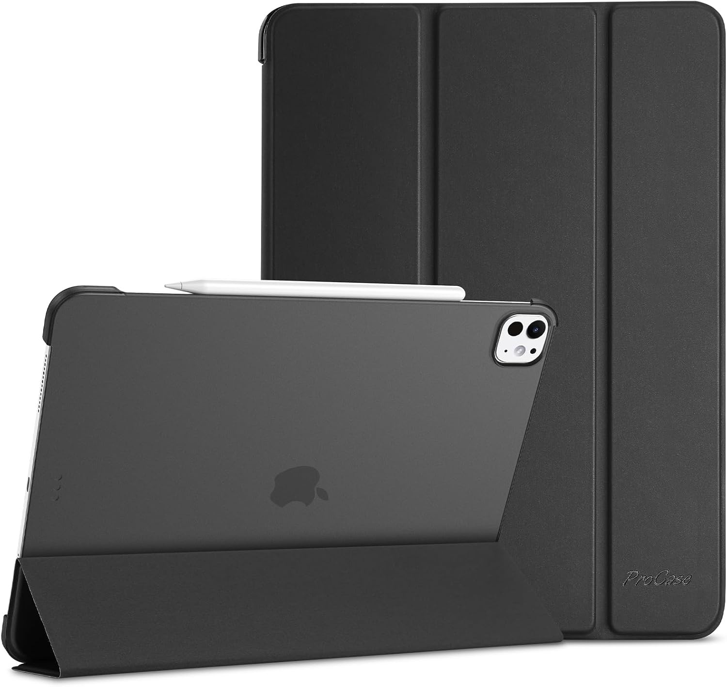iPad Pro 13" (M4) Smart Folio Hoes - Mat Zwart - 55% Korting