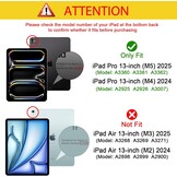 iPad Pro 13" (M4) Smart Folio Hoes - Mat Zwart - 55% Korting