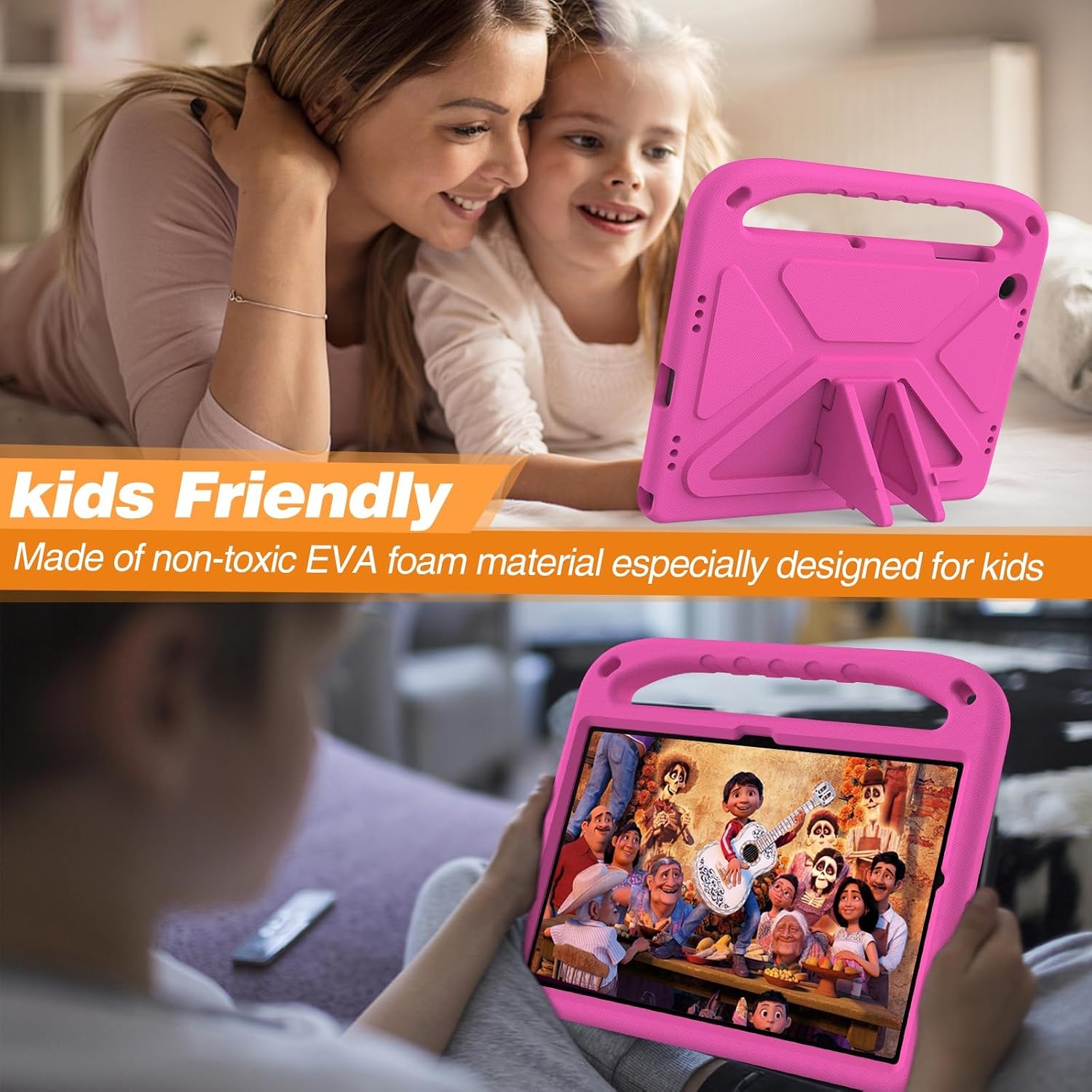 Kindvriendelijke Beschermhoes Samsung Tab A9 Plus 11" Roze - 70% Korting