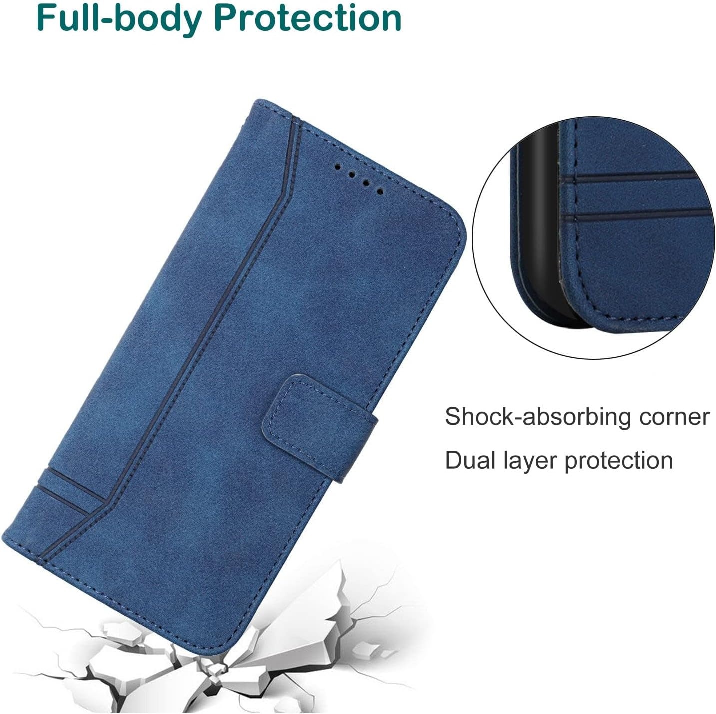 Flip Hoesje Blauw voor Xiaomi Redmi Note 10 Pro - 59% Korting