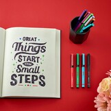 rOtring Liner fijnschrijvers | 0.4 mm | Kleurpennen voor schrijven en tekenen | Verpakking zonder plastic | Verschillende leuke kleuren | 4 stuks