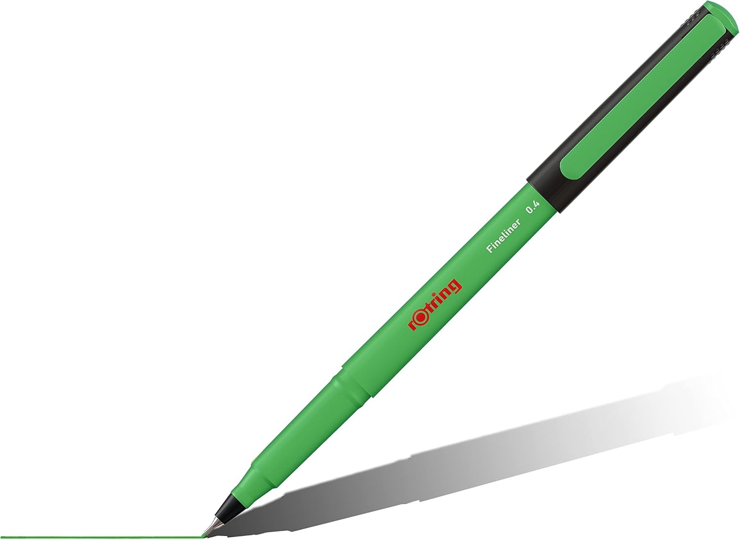 rOtring Liner fijnschrijvers | 0.4 mm | Kleurpennen voor schrijven en tekenen | Verpakking zonder plastic | Verschillende leuke kleuren | 4 stuks