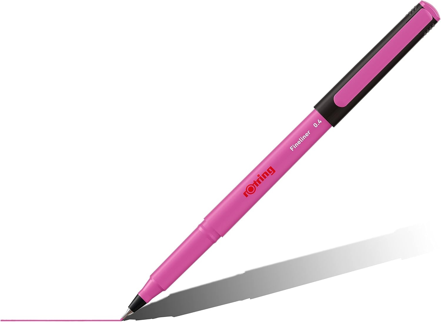 rOtring Liner fijnschrijvers | 0.4 mm | Kleurpennen voor schrijven en tekenen | Verpakking zonder plastic | Verschillende leuke kleuren | 4 stuks