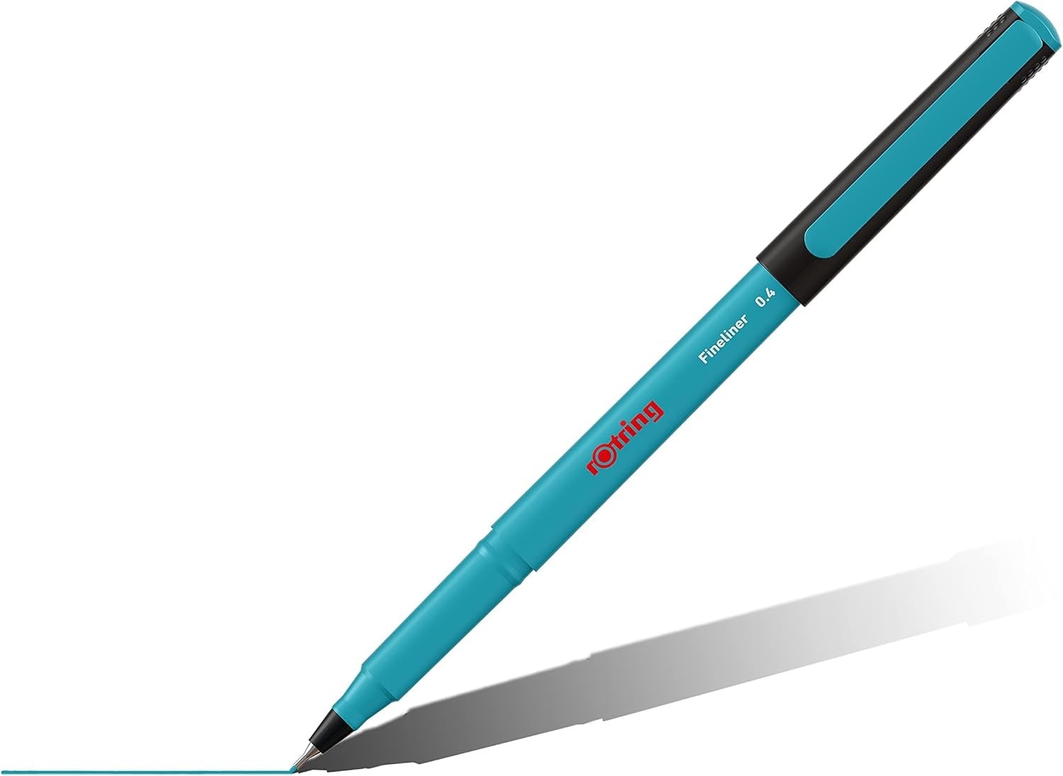 rOtring Liner fijnschrijvers | 0.4 mm | Kleurpennen voor schrijven en tekenen | Verpakking zonder plastic | Verschillende leuke kleuren | 4 stuks