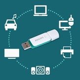 Philips Snow Edition Super Speed 3.0 USB flash drive 256 GB voor PC, laptop, computer, leessnelheid tot 100 MB/s - Maat 256 GB