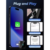 Draadloze CarPlay Adapter voor iPhone - Plug and Play - USB-A & USB-C - Grijs