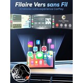 Draadloze CarPlay Adapter voor iPhone - Plug and Play - USB-A & USB-C - Grijs