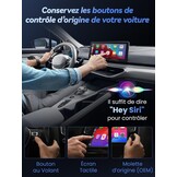 Draadloze CarPlay Adapter voor iPhone - Plug and Play - USB-A & USB-C - Grijs
