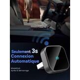 Draadloze CarPlay Adapter voor iPhone - Plug and Play - USB-A & USB-C - Grijs
