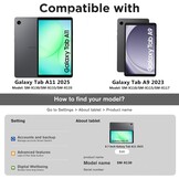 55% Korting: Paarse Tablethoes voor Samsung Galaxy Tab A9 8.7" | Lichtgewicht & Magnetische Sluiting