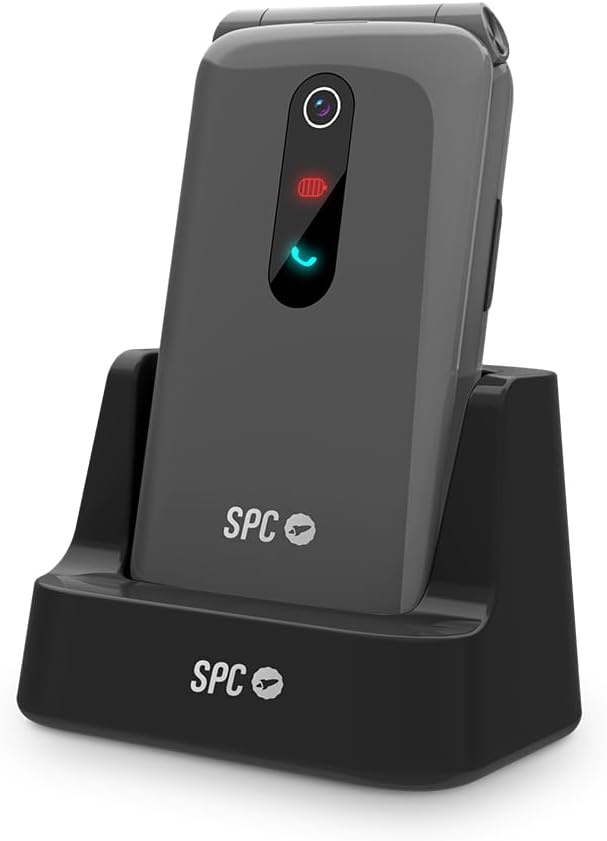 SPC Stella 3 Seniorentelefoon 4G - Zwart - Met noodknop en oplaadstation
