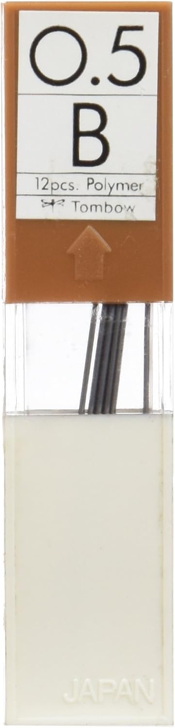 Tombow EX-03P-HB Navullingen voor vulpotlood met punt 0,3 mm, hardheid HB, 12 stuks