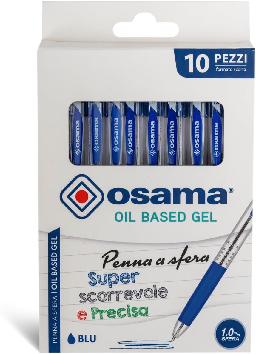 Osama OBG Gelschrijvers - 10-delige set - 1,0 mm - Diverse kleuren