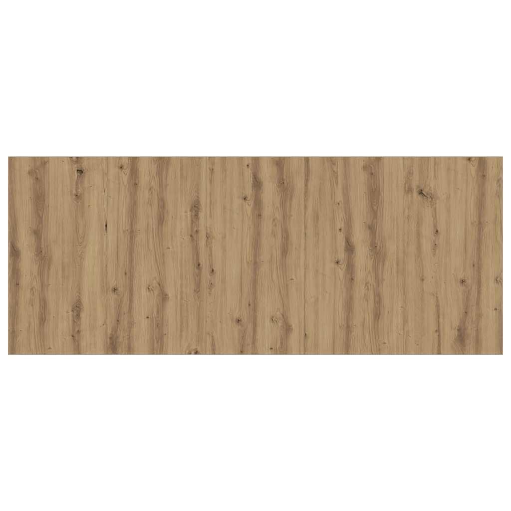 vidaXL Hoofdeinde 200x1,5x80 cm bewerkt hout artisanaal eikenkleur