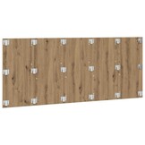 vidaXL Hoofdeinde 200x1,5x80 cm bewerkt hout artisanaal eikenkleur