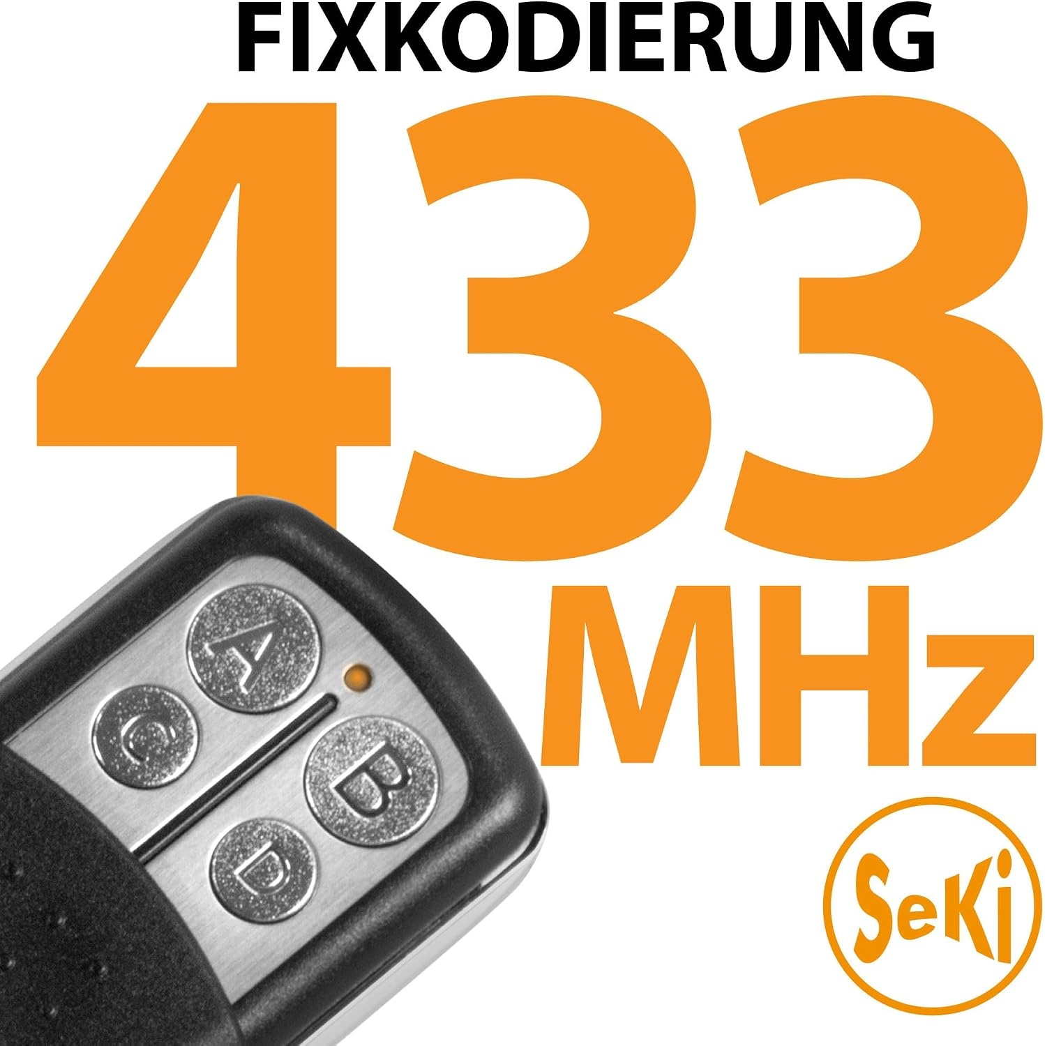 SeKi Open 4 Universele Garage Afstandsbediening - 433,92 MHz - 4 Kanalen