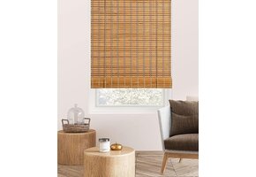 Retro Bamboe Rolgordijn Bruin 110x160cm - 55% Korting