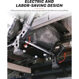 TCMT Elektrische Middenbok voor Harley Touring Bagger 2009-2016 - Zwart