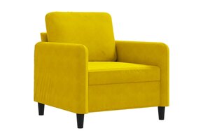 Geel Fluweel Fauteuil - 43% Korting