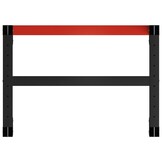 vidaXL Werkbankframe 80x57x79 cm metaal zwart en rood