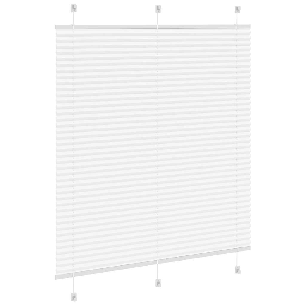 vidaXL Plissé rolgordijn 115x150 cm stofbreedte 114,4cm polyester wit