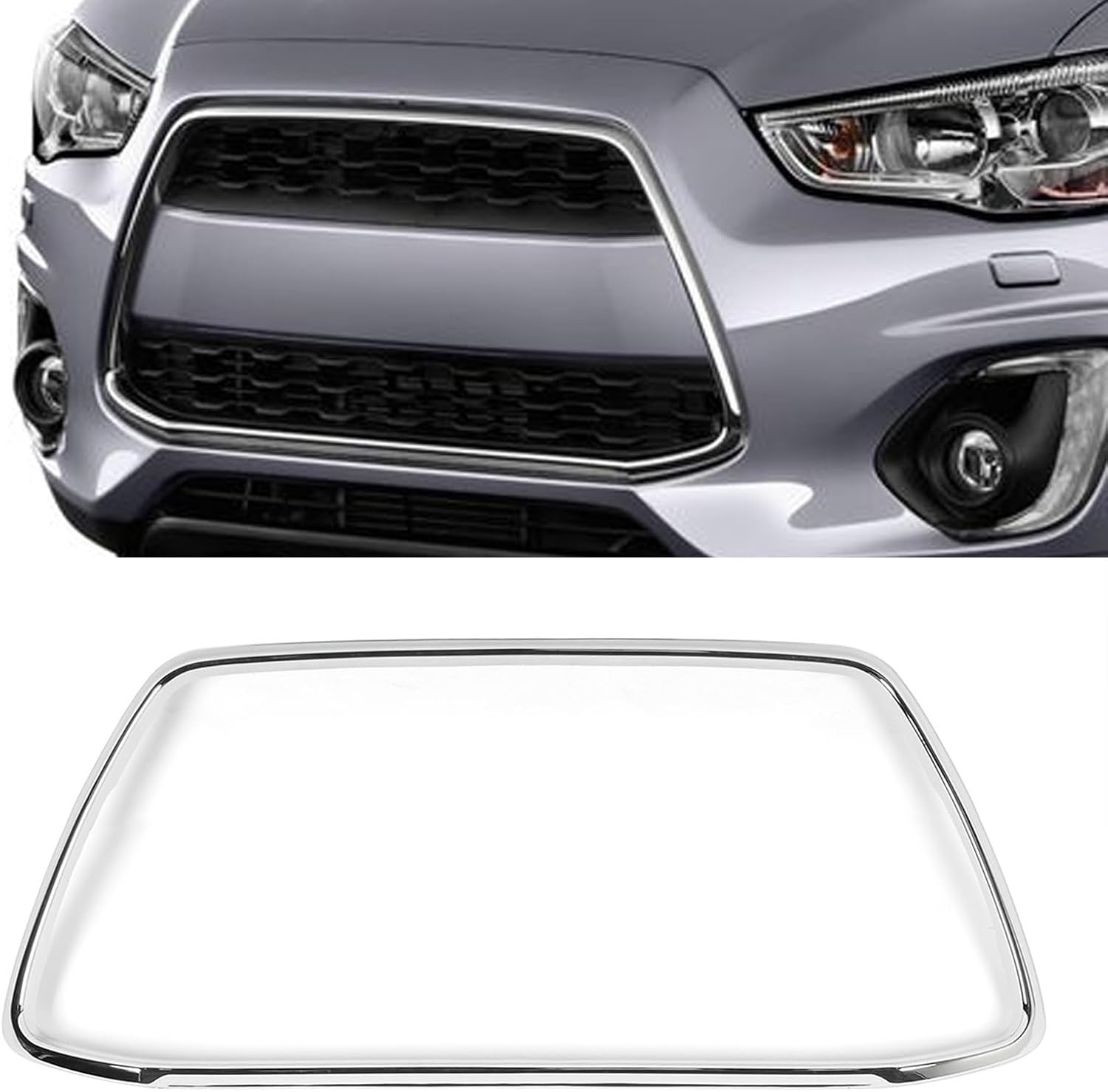 Chroom Bumpergrille Sierlijst Mitsubishi Outlander Sport ASX RVR 2013-2015 - 60% Korting