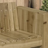 vidaXL Tuinbank Groen 185.5 x 60 x 62 cm Geïmpregneerd grenen hout