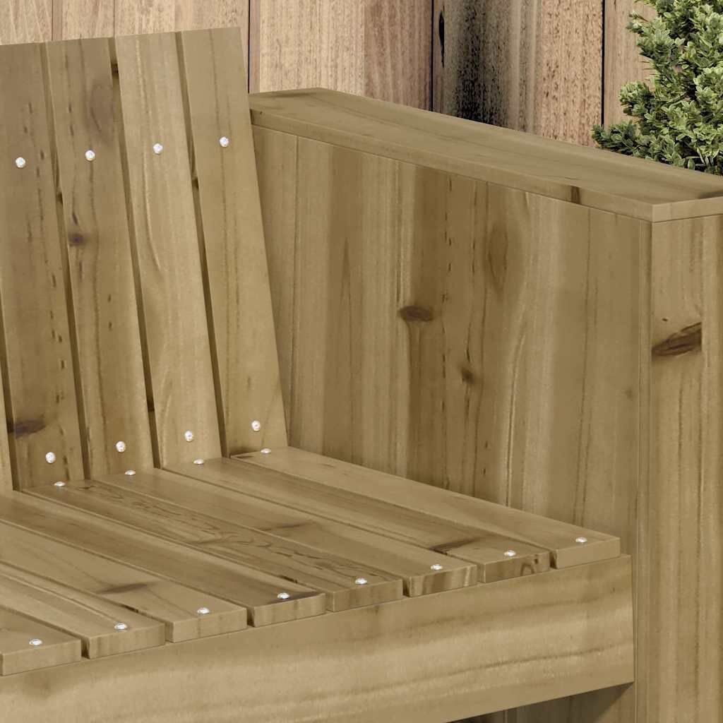 vidaXL Tuinbank Groen 185.5 x 60 x 62 cm Geïmpregneerd grenen hout