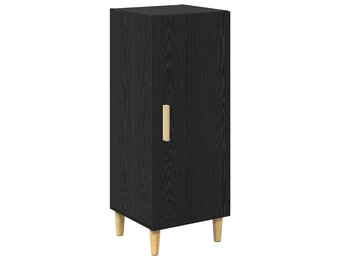 vidaXL Dressoir Zwart eiken 34.5 x 34 x 90 cm Bewerkt hout