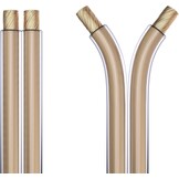 PureLink SP060-010 luidsprekerkabel 2 x 2,5mm² (99,9% OFC, massieve koperstrengen 0,20 mm) hifi boxkabel, 10m, transparant, set incl. 4 banaanstekkers