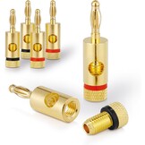 PureLink SP060-010 luidsprekerkabel 2 x 2,5mm² (99,9% OFC, massieve koperstrengen 0,20 mm) hifi boxkabel, 10m, transparant, set incl. 4 banaanstekkers