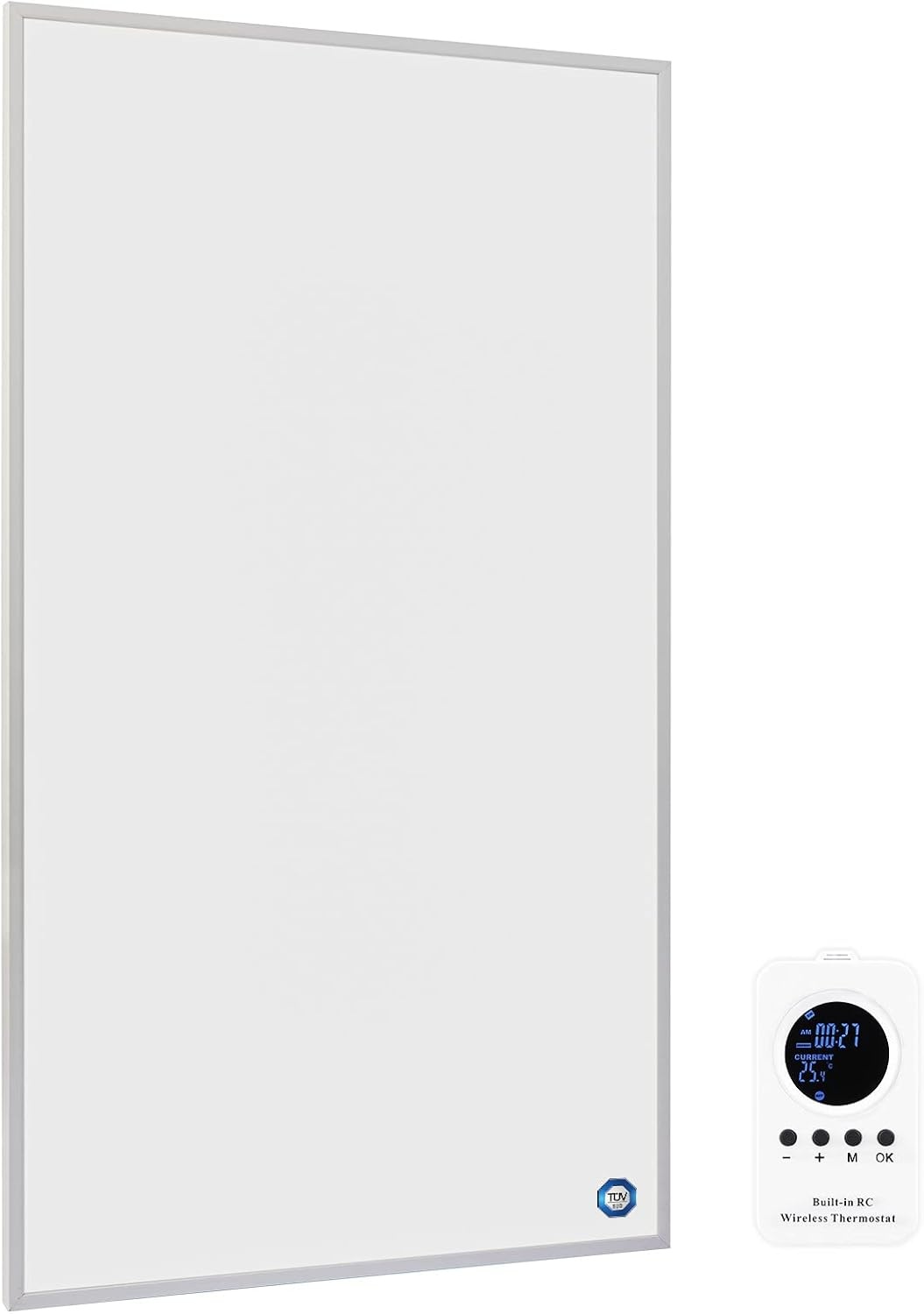 infrarood paneel 1000W Met Afstandsbediening - Snel Verwarmen, Energiezuinig & Veilig | Stille Radiator Met timerinstelling + TUV-certificaat