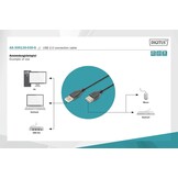 USB-A naar Mini-USB B Kabel (3m, Zwart) - 480 Mbps - 62% Korting!