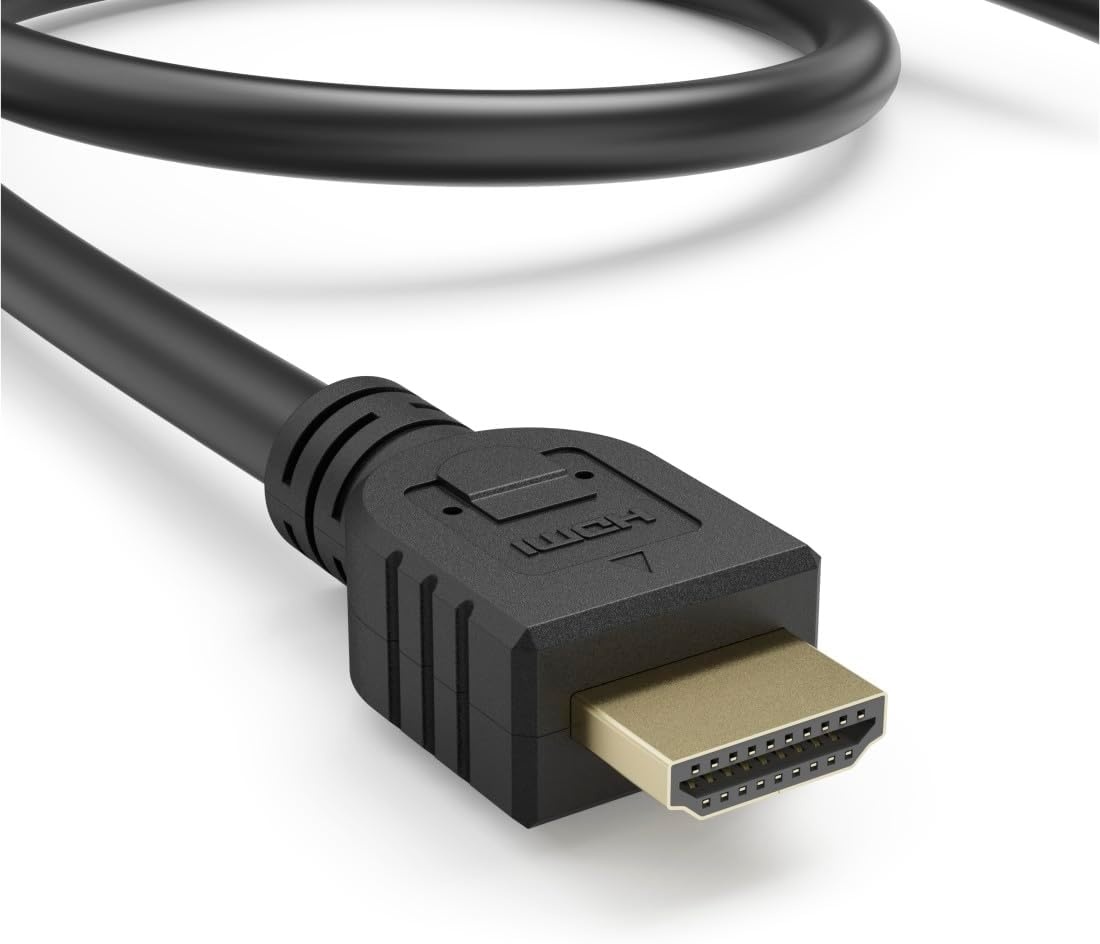 Hama HDMI splitter 4K 1 in 2 Out (4K @30Hz, adapter voor de overdracht van een HDMI-signaal naar 2 outputapparaten, bijv. beamer, beeldscherm of 2 monitoren tegelijk, 60 cm) zwart