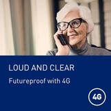 Panasonic KX-TU260EXB 4G Seniorentelefoon met Grote Knoppen en SOS-functie - Zwart, 2,4 inch