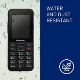 Panasonic KX-TU260EXB 4G Seniorentelefoon met Grote Knoppen en SOS-functie - Zwart, 2,4 inch