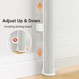 Extendable dog fence without drilling, no drill Expandable baby fence for stairs Expandable to a width of up to 150cm dog fence for doors, hallways, indoor and outdoor