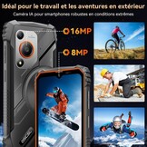 OSCAL Marine 1 mobiele telefoon, onbreekbaar, Android, 15,12 GB + 128 GB/2 TB, onbreekbare telefoon, smartphone 6,56 inch HD+ 90 Hz, 16 MP, IP69K/Dual SIM/NFC/GPS/2 jaar garantie