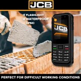 JCB Tradesman 3 4G Robuuste Telefoon met Wifi, IP68 Waterdicht, WhatsApp, Hotspot, Dual SIM, Bluetooth, FM Radio en 1800mAh Batterij – Zwart