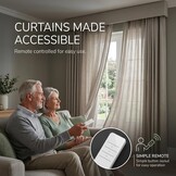 Quoya QL600 Slimme Elektrische Gordijnrail Wit - Verstelbaar tot 7 meter