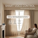 Quoya QL600 Slimme Elektrische Gordijnrail Wit - Verstelbaar tot 7 meter