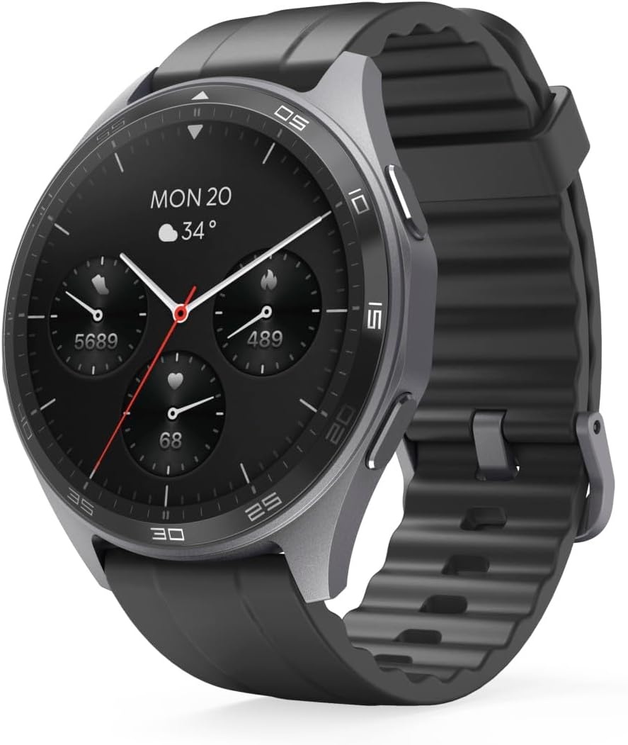 Hama Smartwatch 7010 - 1.43 inch AMOLED - Zwart - GPS - Waterdicht