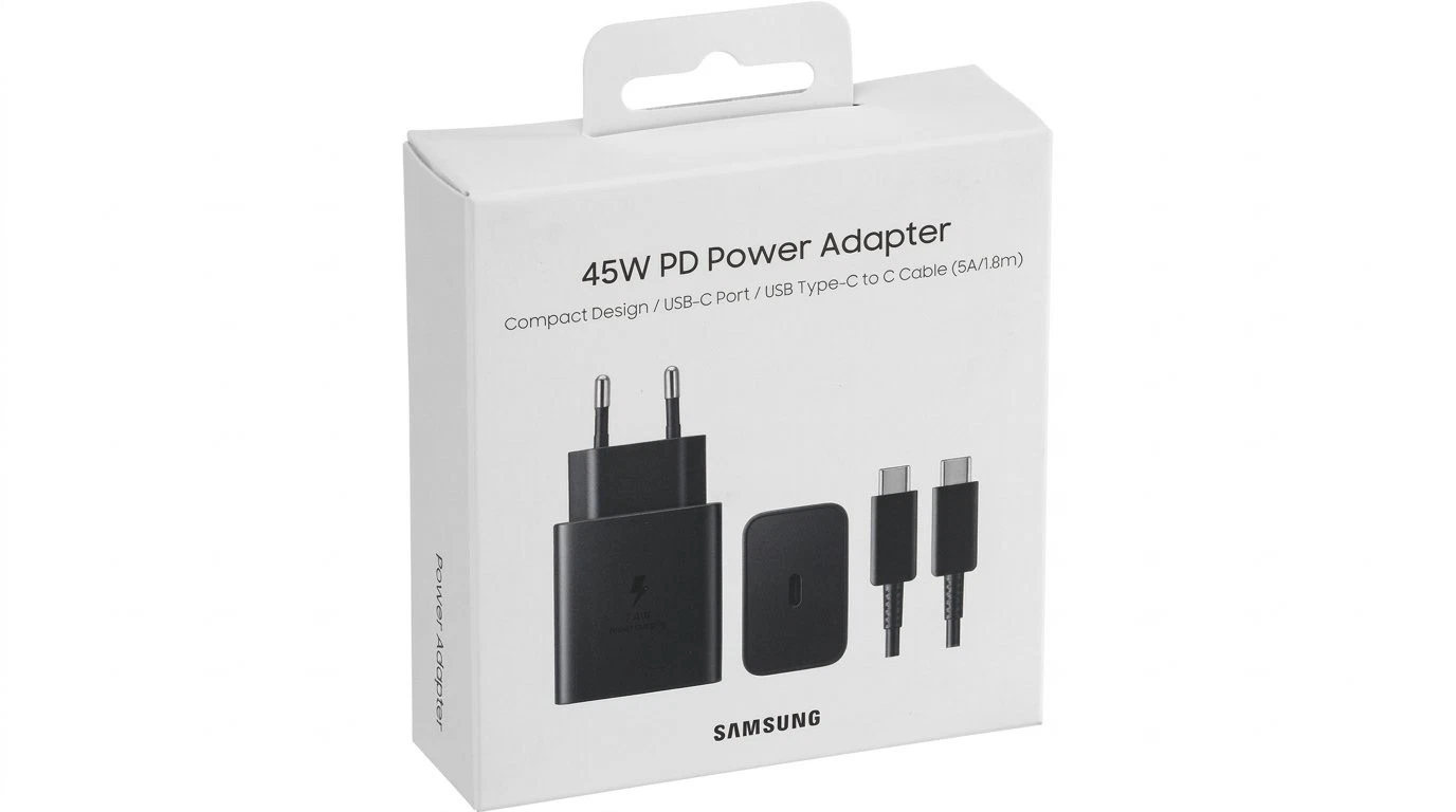 Originele Samsung 45W USB-C Snellader EP-TA845 inclusief Super Fast Charge kabel